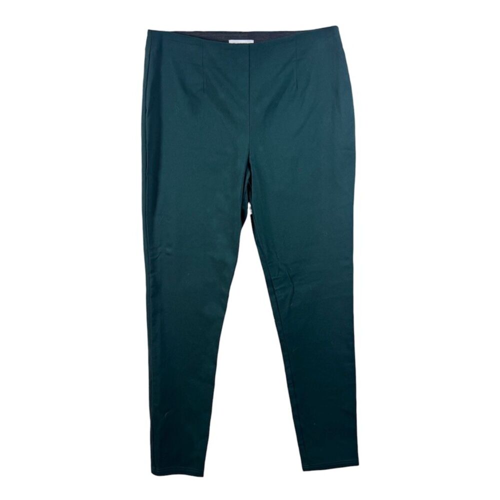 Calvin Klein Forest Green Slim Straight Dress Pants Womens 8 NWOT